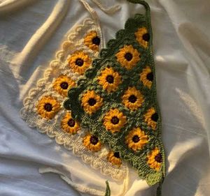 Crochet Bandana - Sunny Yellow