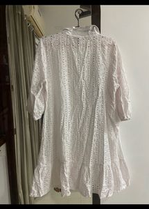 WHITE MIDI DRESS