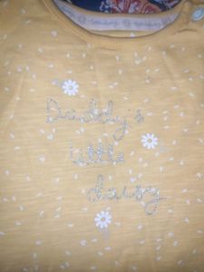 Yellow &#39;Sunshine&#39; Baby Top