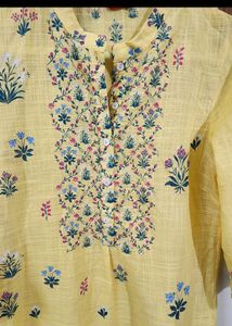 Yellow Floral Kurta