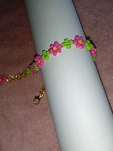 Pink Daisy Floral Bracelet # Pinterest