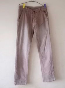 Casual Brown Faded Pants