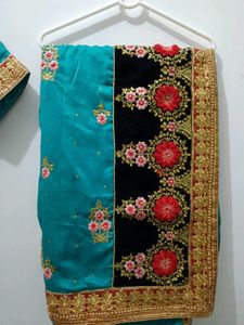 Elegant Embroidered Saree
