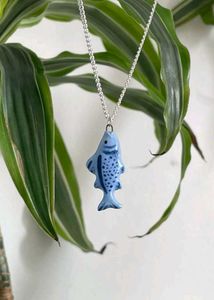 Clay Cute Fish Pendant