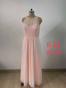 Blush Lace Chiffon Gown