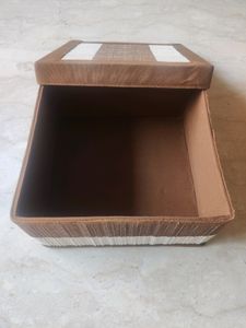 Designer Handmade Jute And Cloth Box