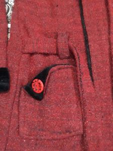 Girls Maroon Winter Coat