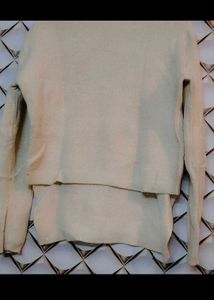 Cream Long Sleeve Top