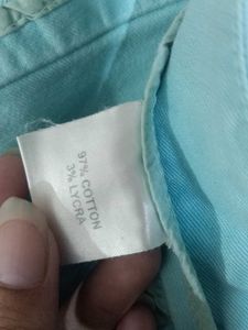Light Blue Casual Pants