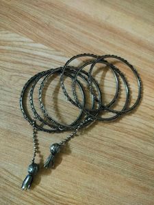 Oxidised Necklace With Bangles
