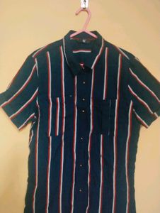 Striped Shirt Dress FIG