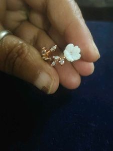 Floral Statement Anti Turnish Copper Gold Ring