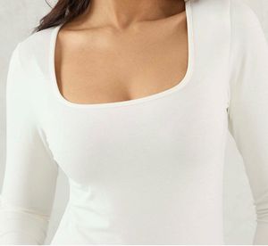 Elegant White Long Sleeve Top