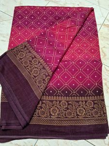 New Joint Saree With Blouse Material