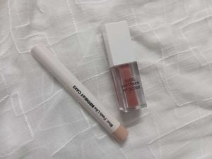 Lipgloss, brow palette, lipsticks, headband