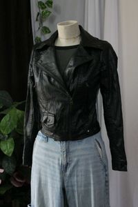 Vintage Black Leather Jacket