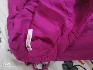 Purple Printed Dhoti