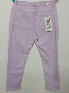 Lavender High Waist Denim Jeans