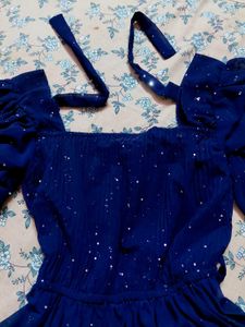 Navy Sparkle Mini Dress