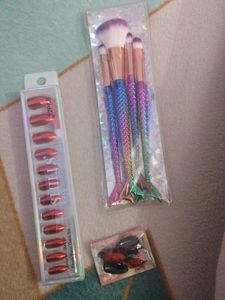 Combo Of Nails Nd Makeup Brush