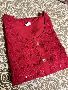 Elegant Embroidered Kurta