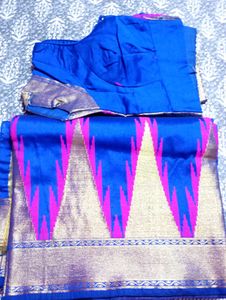 Blue Silk Saree