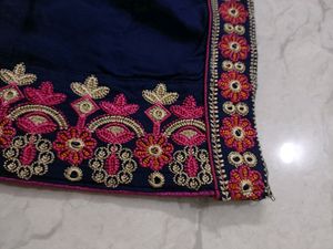 Navy Blue Embroidered Kurta!