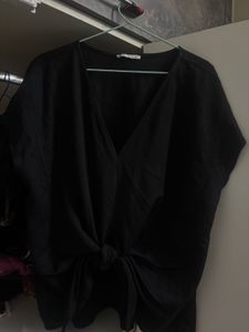 Zara knot tie top