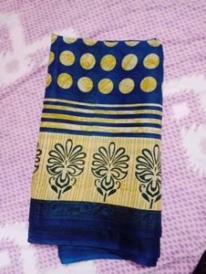 Potka Saree With Blouse Piece
