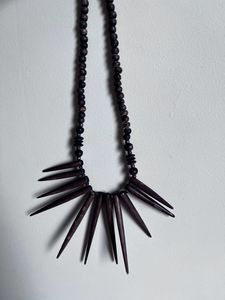 Trendy Wooden Beaded Necklace