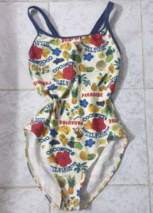 Tropical Print One-Piece Swimsuit