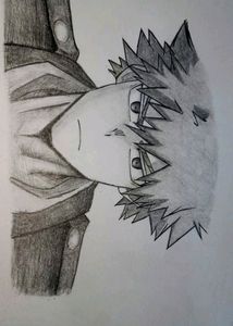 Anime Art - Bakugo drawing