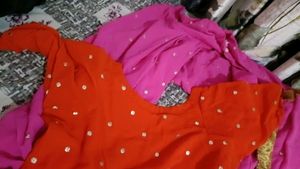 Punjabi Suit Full Set Orange👍✅