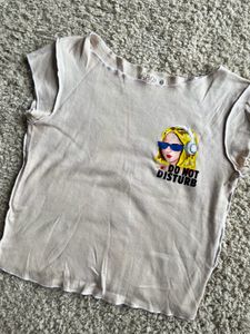 P&Co Cropped Graphic Tee