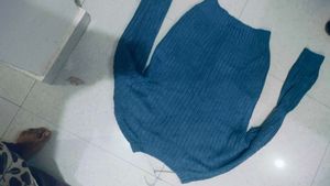 Blue Knit Sweater