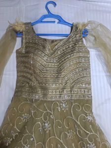 BROWN /OLIVE NET GOWN