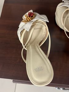 Zara White Mules