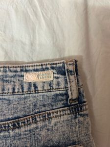 High Rise Denim Shorts