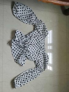 Polka Dot Crop Top