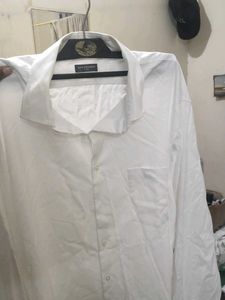 Van huesan White Shirt Linen blend