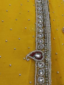 Heavy Work Yellow Saree💛