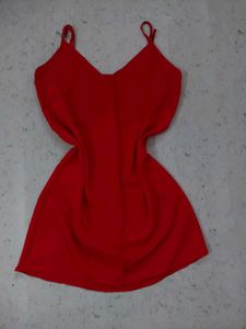 Red Slip Dress