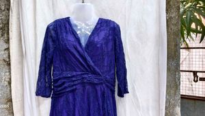 292011. Elegant Purple Lace Dress