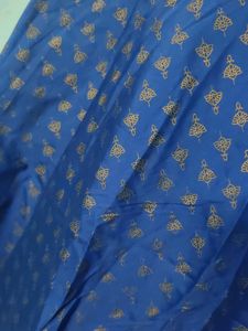 Elegant Blue Ethnic Skirt With Packet