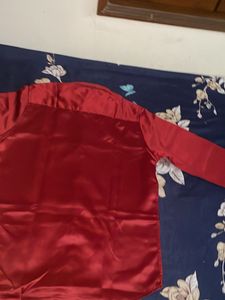 Red Button-Down Shirt
