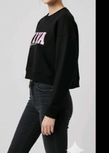 Viva Slogan Print Sweatshirt