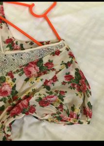 Adorable Two Piece Floral Matching Cute Outfit
