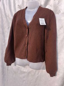 Premium Brown Knit Cardigan 🤎