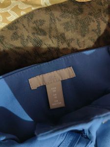 H&amp;M blue straight trousers