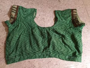 Green Embroidered Saree